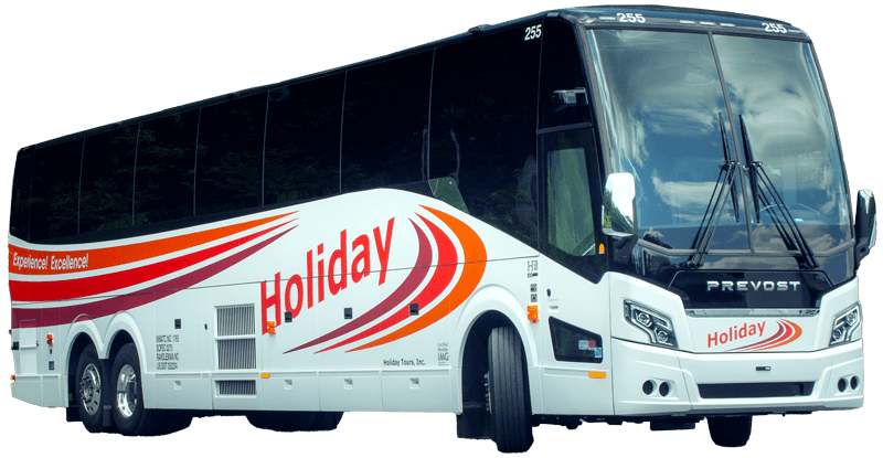 50-56 Passenger Deluxe Prevost Coaches 